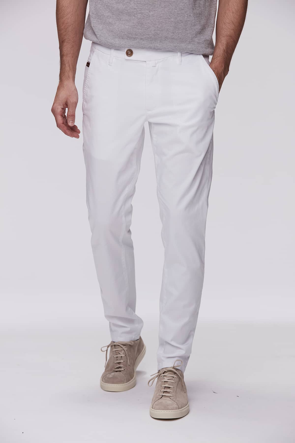 Werno Satin Chino White