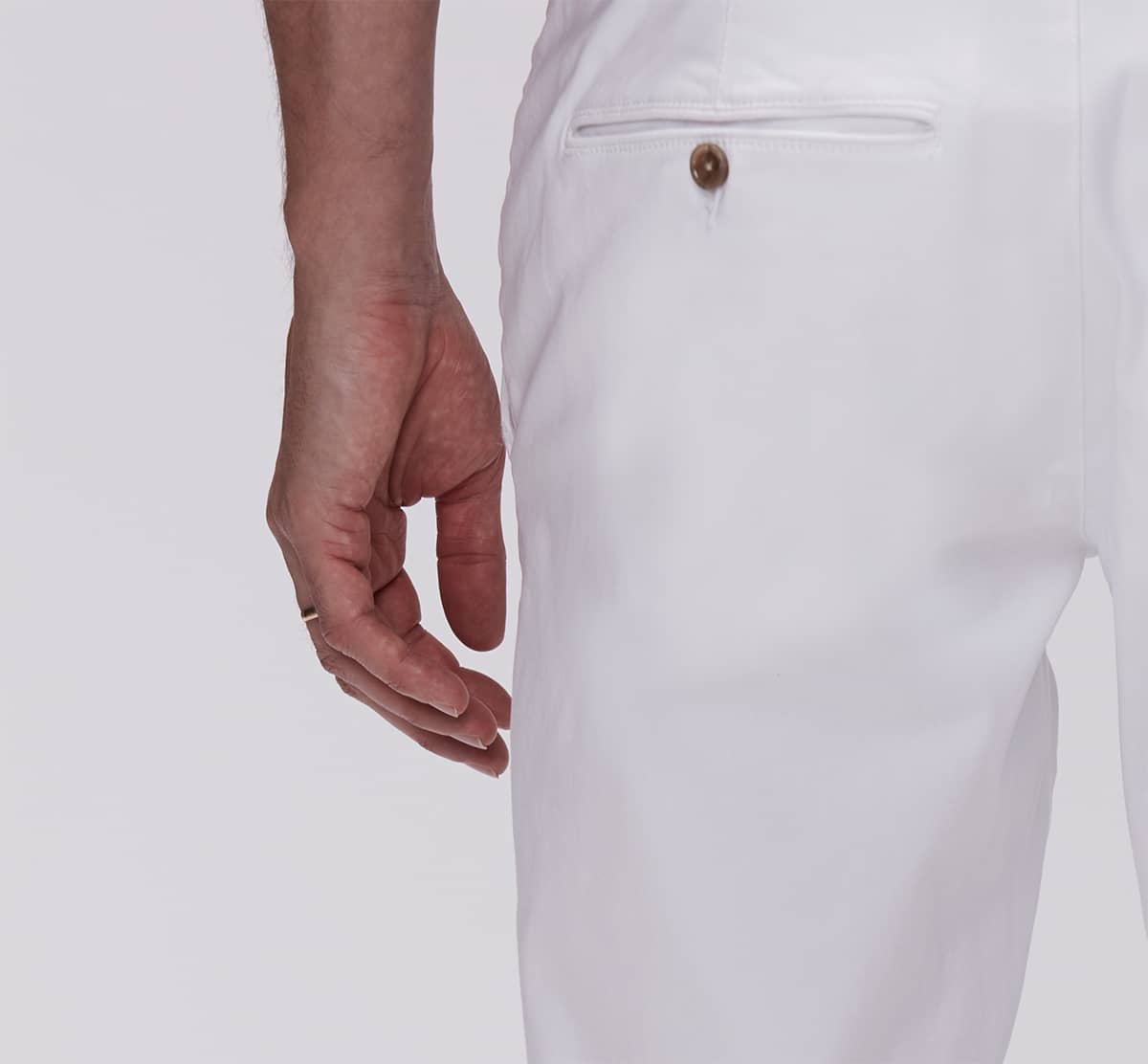 Werno Satin Chino White