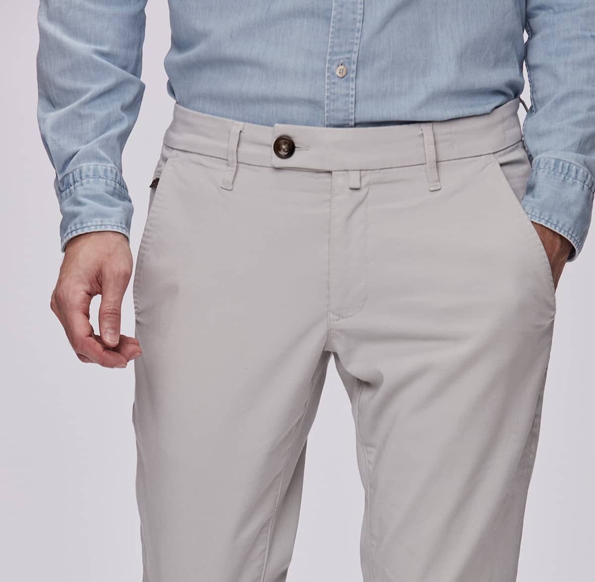 Werno Satin Chino Beige