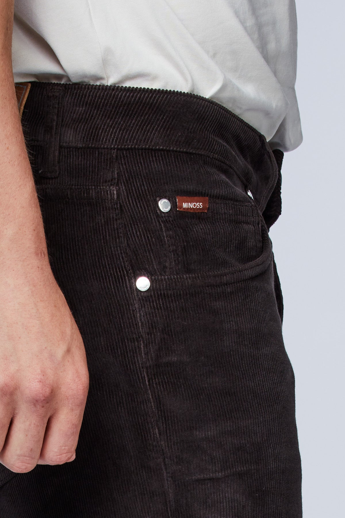 5-pkt Velvy Cord Dark brown
