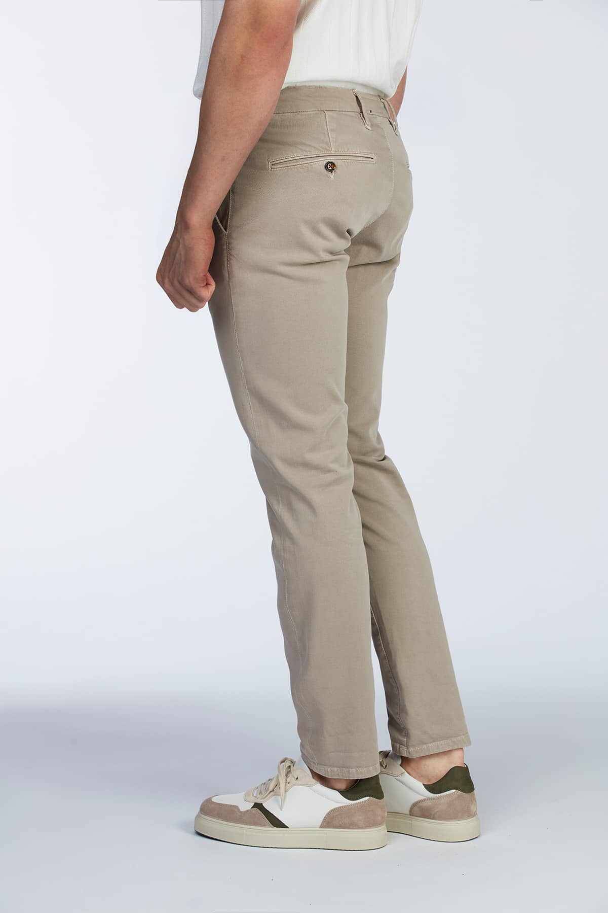 Werno satin chino Mid beige