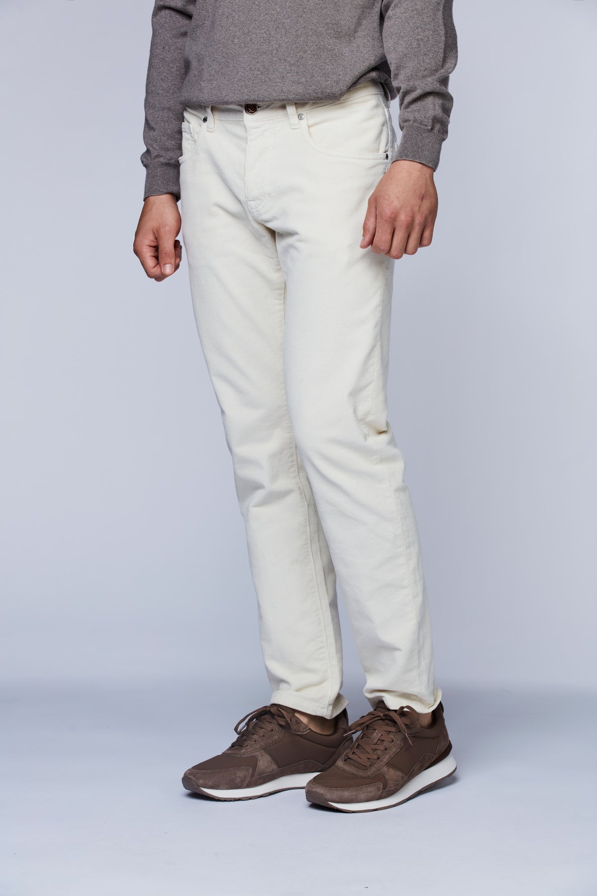 5-pkt Velvy Cord Snow