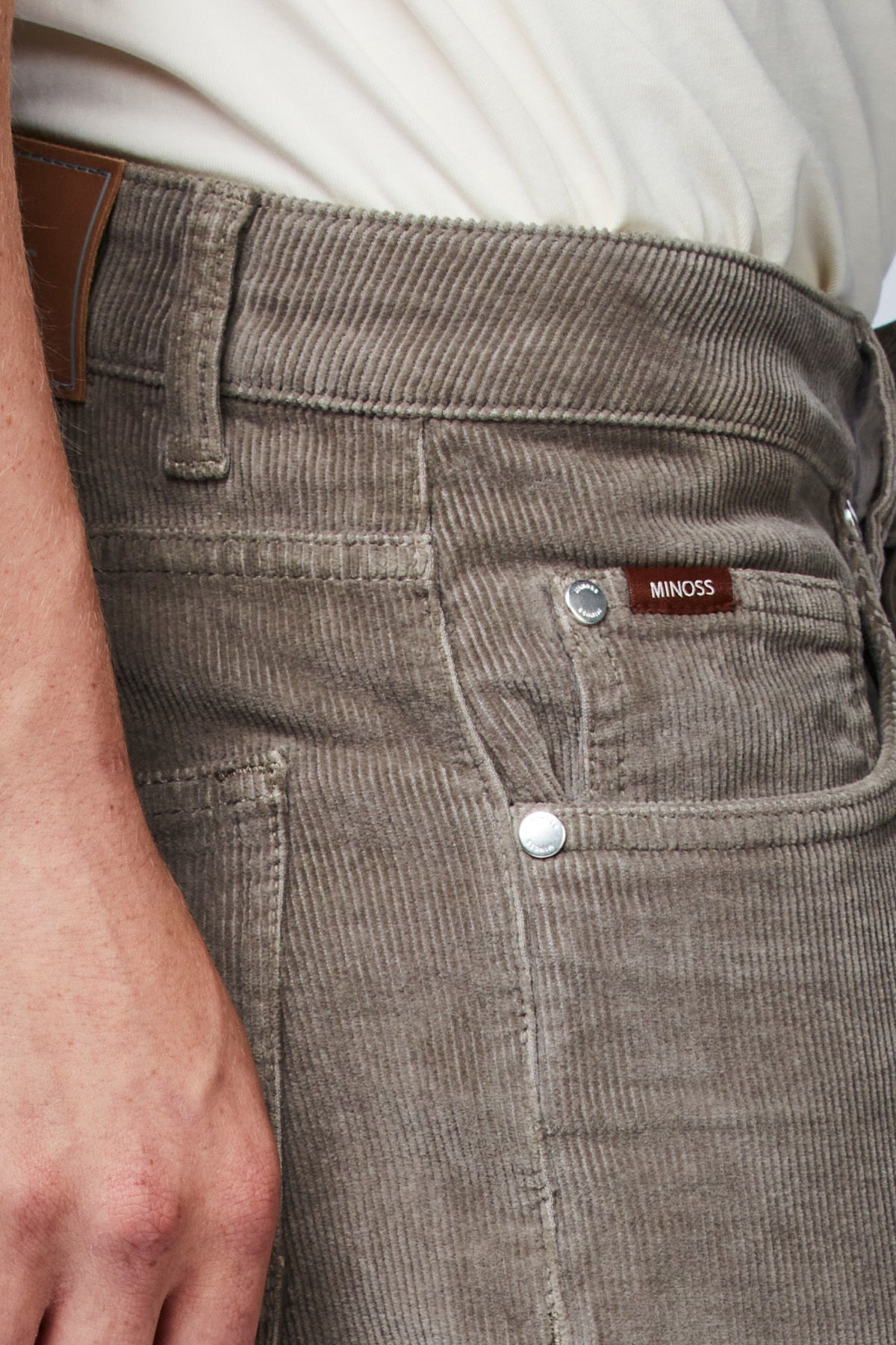 5-pkt Velvy Cord Bolt Grey