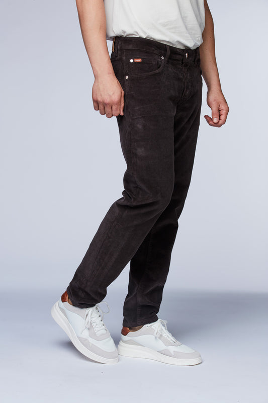 5-pkt Velvy Cord Dark brown