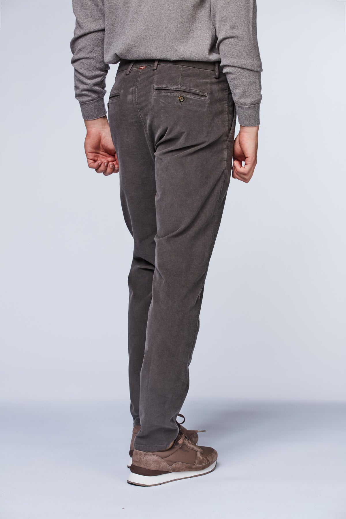 Micro Cord Chino Dk Grey